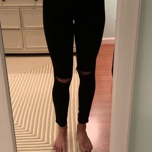 Top shop size 26 black jeans
